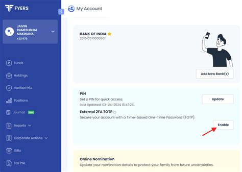 How To Enable TOTP In Fyers Broker EzQuant
