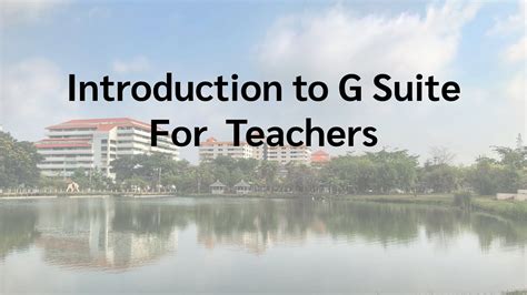 Introduction To G Suite For Teacher YouTube