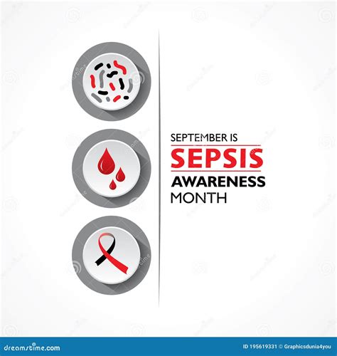 Sepsis Awareness Month Observed In September 13th Cartoon Vector | CartoonDealer.com #195619331