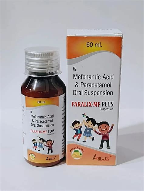 Paracetamol And Mefenamic Acid Oral Suspension At Rs Bottle