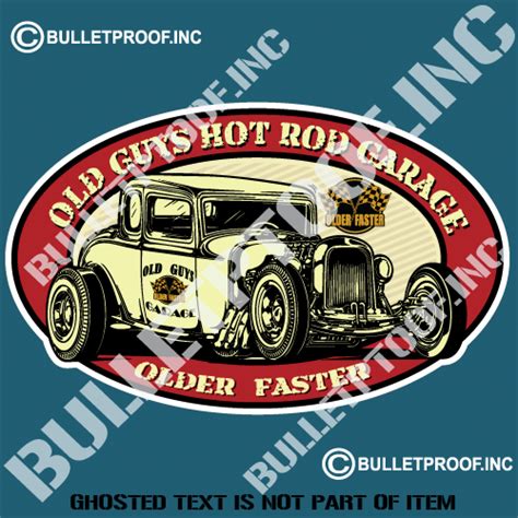 OLD GUYS GARAGE STICKER - Auto Tattoo Grafix