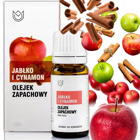 OLEJEK ZAPACHOWY eteryczny JABŁKO CYNAMON 10ml owocowy Jabłkowy