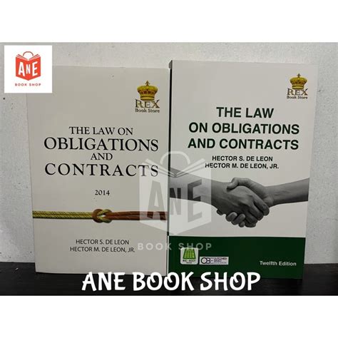 AUTHENTIC THE LAW ON OBLIGATIONS AND CONTRACTS By De Leon Shopee