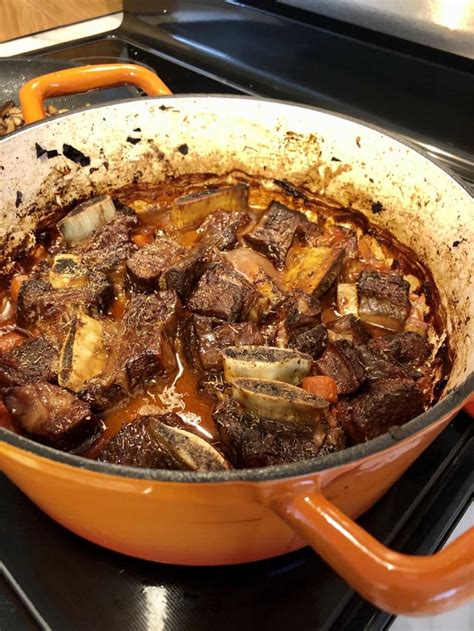 Homemade Beef Short Ribs Cooked In The Dutch Oven Forever Rfood