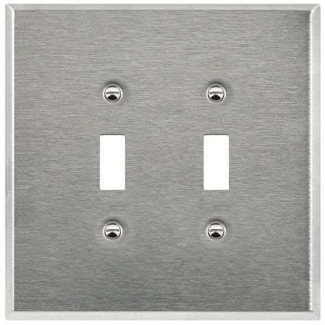 Gang Stainless Steel Toggle Switch Wall Plate Topgreener