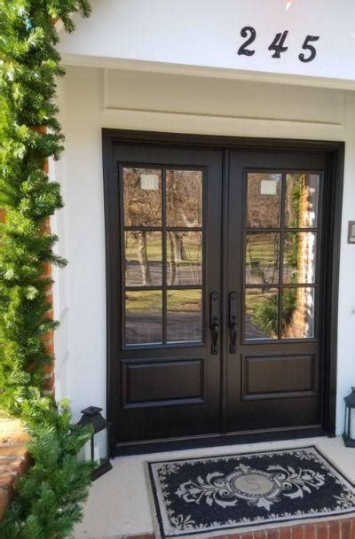 Black Double Doors With Glass Kobo Building