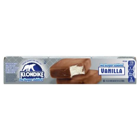 Klondike No Sugar Added Vanilla Bars 4 Fl Oz 6 Count The Fresh Grocer