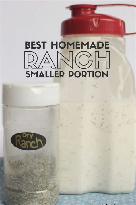 The Best Homemade Ranch Small Batch Recipe The Crafty Blog Stalker