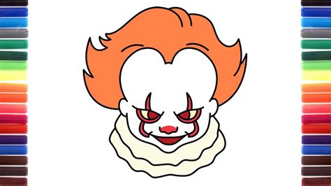 How To Draw Pennywise From It Face Drawing Youtube