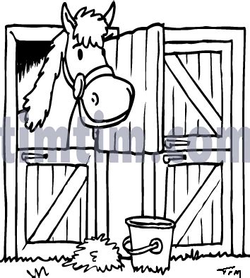 Horse stables clipart - Clipground