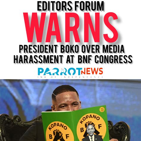 The Parrot - Media Statement by the Editors’ Forum For Immediate