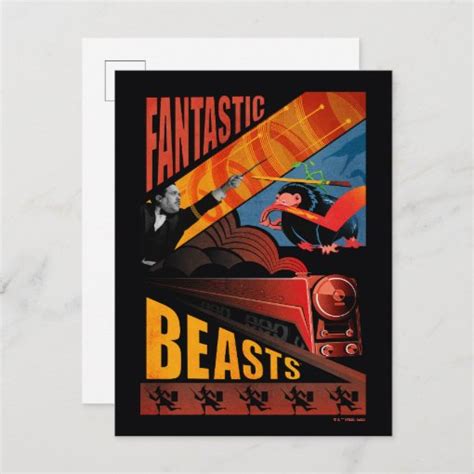 Jacob Kowalski Fantastic Beasts Vintage Poster Postcard Zazzle