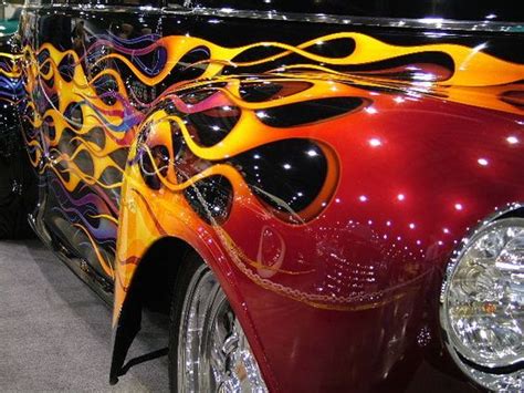 Epic Firetruck's Flames ~ | Custom cars paint, Car painting, Custom cars