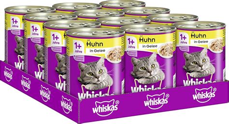 Whiskas Adult Wet Cat Food 1 With Jelly Chicken 12 Boxes 12 X 400 G