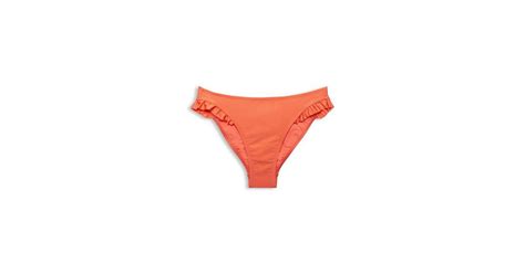 Esprit Bikini Hose Bikini Slip mit Rüschen Details