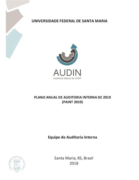 Pdf Plano Anual De Auditoria Interna De Paint A