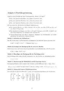 Übungsblatt 10 Mathematik 1 Lineare Gleichungssysteme by Dr Sophie