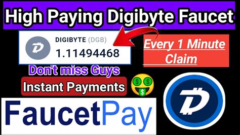 High Paying Digibyte Faucet Every Minute Claim Best Dgb Faucet