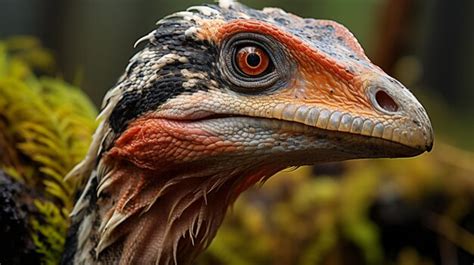 Premium Photo | Closeup photo of a Velociraptor looking in their habitat