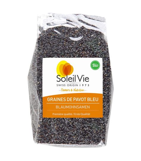 Graines De Pavot Bleu BIO 100g Soleil Vie