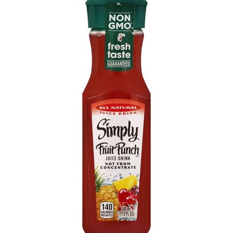 Simply Juice Drink, Fruit Punch (11.5 fl oz) from Walmart - Instacart