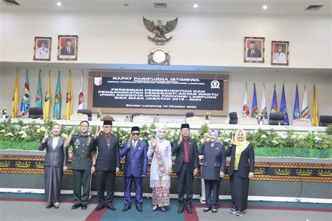 Sekdaprov Lampung Menghadiri Rapat Paripurna Istimewa Dprd Provinsi