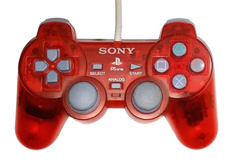 Buy Ps Official Dualshock Controller Scph Psone Transparent Red