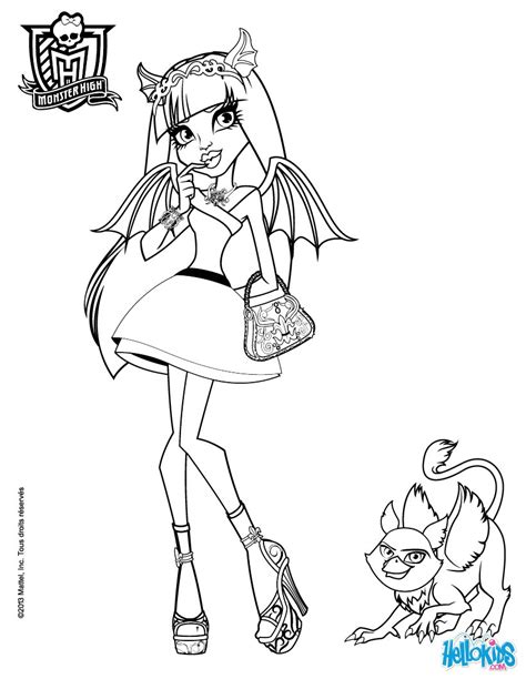 Coloriage De Monster High Rochelle Haut Coloriage Hd Images Et The