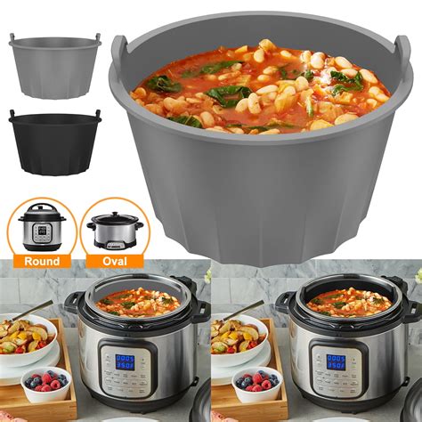 Odomy Slow Cooker Liners Reusable Crock Pot Divider Safe Silicone