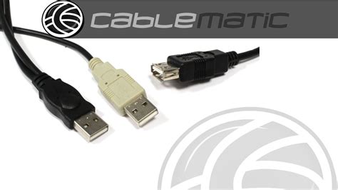 Cable Usb 2 0 De Doble Alimentación 2am A Ah Distribuido Por Cablematic ® Youtube