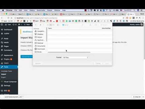 How To Import Templates Using WordPress Importer YouTube