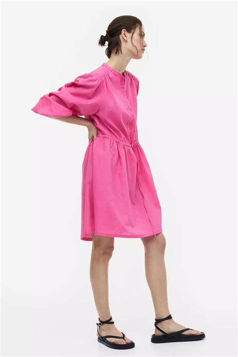 Buy H M Linen Blend Dress Online Zalora Malaysia