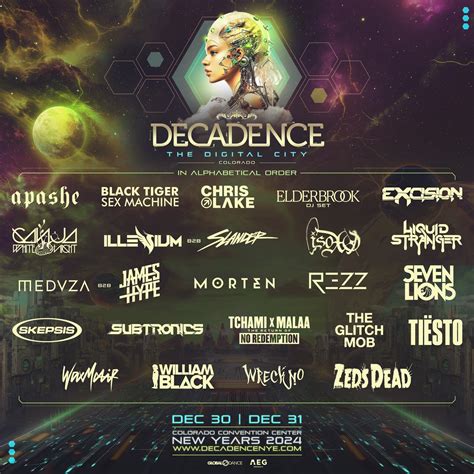 Decadence Colorado Drops Dazzling Lineup For Nye Celebration Edm