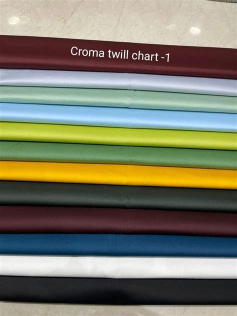 Cotton Cargo Twill Shirting Fabric Plain Solids At Rs 135 Meter In