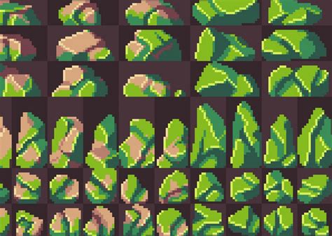 pixel art rocks pack  pixel overload