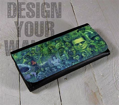 Womens Wallet Bi Fold Leather Halloween Classic Horror Movie Etsy