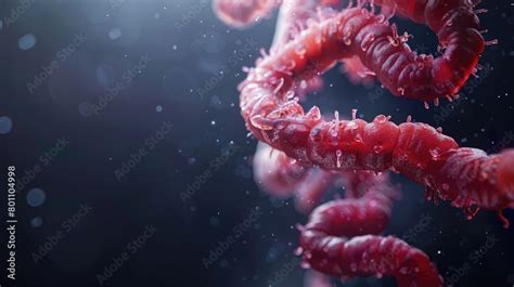 Spotlight on haustra, taenia coli in a realistic 3D colon render to ...