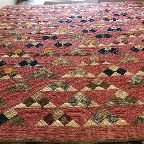 Antique Vintage Quilt Late S Beautiful Fabrics X Etsy