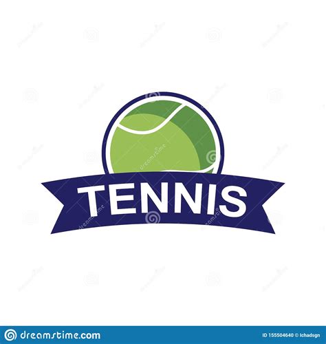 Tennis Sport Logo Icon Design Badge Template Stock Vector