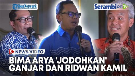 Reaksi Pdip Saat Bima Arya Jodohkan Ganjar Pranowo Dan Ridwan Kamil