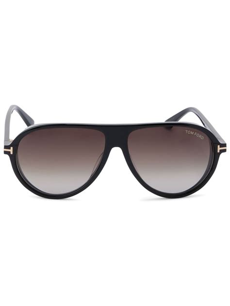 TOM FORD Eyewear Marcus 飞行员镜框太阳眼镜 Farfetch