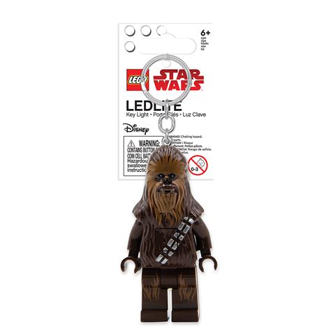 LEGO Star Wars Chewbacca Minifigure Key Light Keyring Keychain