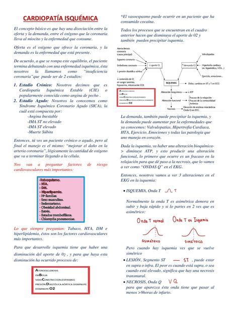 Cardiopat A Isqu Mica Med Student Udocz