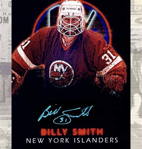 Billy Smith New York Islanders Autographed 8×10 – jlbsportrarities