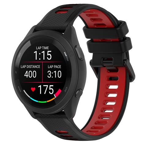 Klokkerem silikon Rød Garmin Forerunner 265 Elkjøp