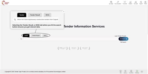 government tender details  states   india tender tiger neo