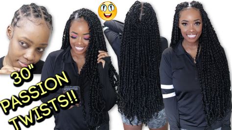 🔥new 30 Tiana Passion Twists Modified Illusion Crochet Braid Pattern Mary K Bella