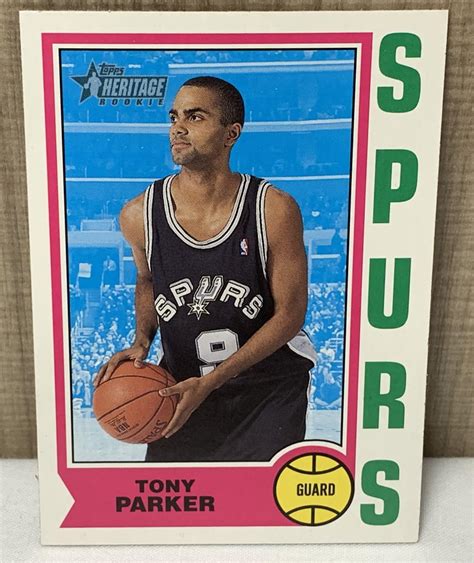 At Auction 2002 TOPPS HERITAGE TONY PARKER ROOKIE CARD T