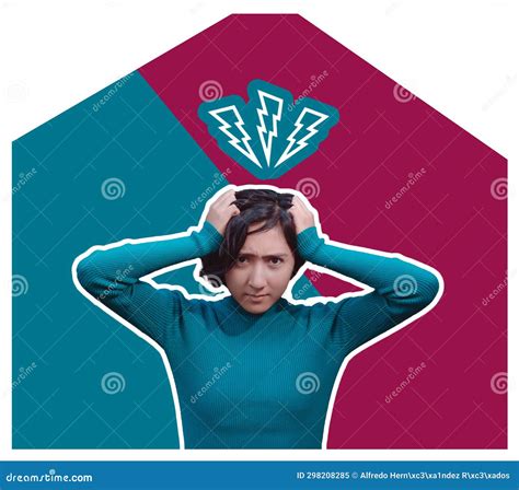 Photo Illustration Of A Young Girl She Has An Angry Expression And Is