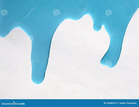 Blue Paint Drips Royalty Free Stock Photo Image 25680315